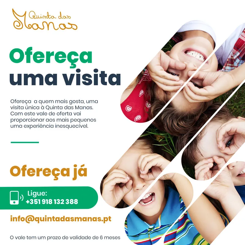 Vale de oferta de visita à Quinta das Manas